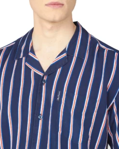 Baird Team GB Men's Union Stripe Shirt - Midnight