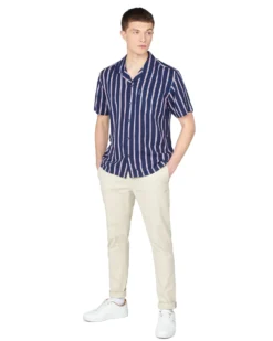 Baird Team GB Men's Union Stripe Shirt - Midnight