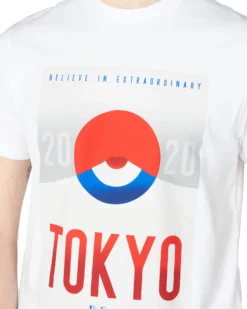 Baird Loungewear Team GB Men's Tokyo Art Graphic Tee - White 9 Baird Loungewear Team GB Men's Tokyo Art Graphic Tee - White