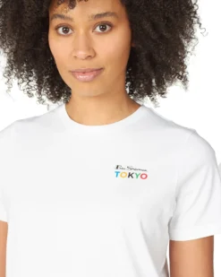 Baird Team GB Women's Back-Print Graphic Tee - White Short-Sleeve Shirts