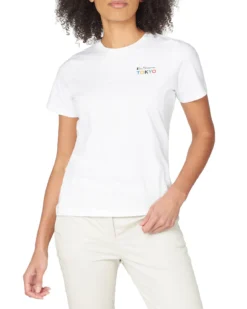 Baird Team GB Women's Back-Print Graphic Tee - White Short-Sleeve Shirts