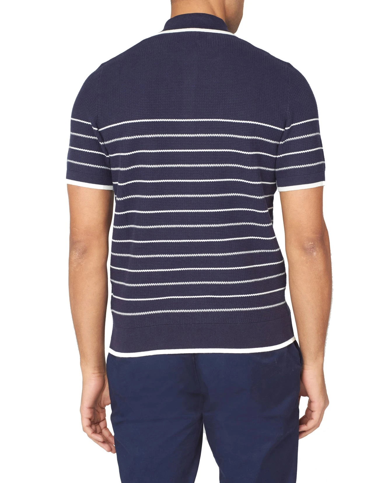 Baird B By Ben Sherman Textured Stripe Polo - Dark Navy B By Ben Sherman Shop 4 Baird B By Ben Sherman Textured Stripe Polo - Dark Navy B By Ben Sherman Shop