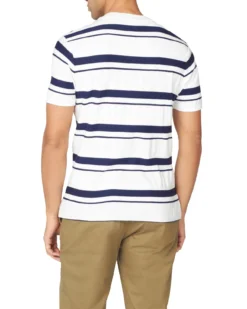 Baird B By Ben Sherman Stripe Jersey Tee - Snow White