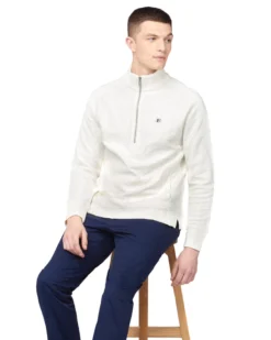 Baird Loungewear B By Ben Sherman Loopback Jersey Sweatshirt - Ivory