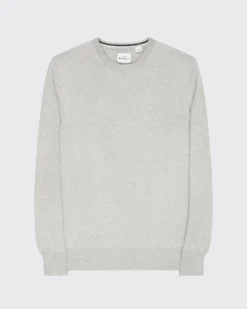 Baird Signature Knit Crewneck Sweater - Steel Sweaters