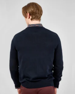 Baird Signature Knit Crewneck Sweater - Dark Navy