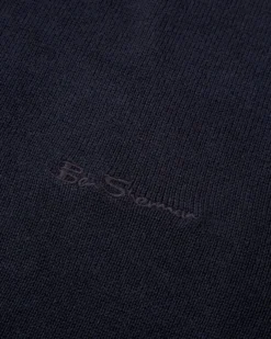 Baird Signature Knit Crewneck Sweater - Dark Navy