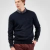 Baird Signature Knit Crewneck Sweater - Dark Navy