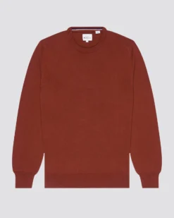 Baird Sweaters Signature Knit Crewneck Sweater - Burnt Orange