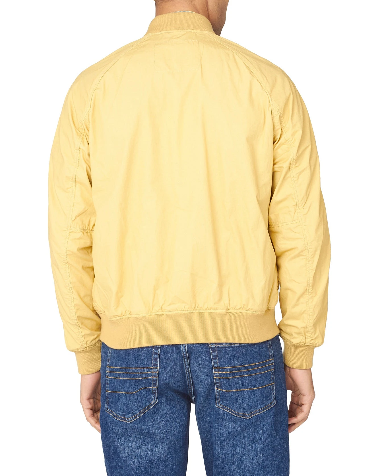 Baird Laundered Bomber Jacket - Pale Yellow 4 Baird Laundered Bomber Jacket - Pale Yellow