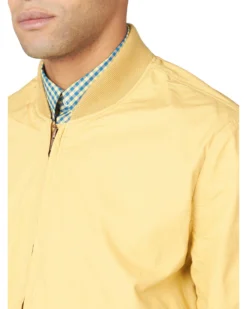 Baird Laundered Bomber Jacket - Pale Yellow 9 Baird Laundered Bomber Jacket - Pale Yellow