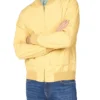 Baird Laundered Bomber Jacket - Pale Yellow