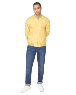 Baird Laundered Bomber Jacket - Pale Yellow 11 Baird Laundered Bomber Jacket - Pale Yellow
