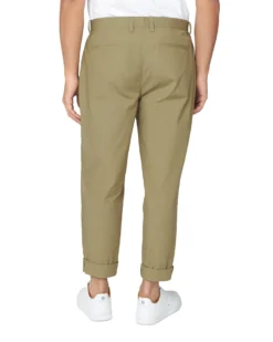 Baird Chinos & Trousers Poplin Relaxed-Taper Pleated Trouser - Olive