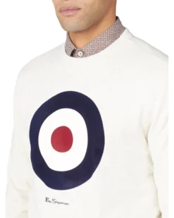 Baird Loungewear Signature Target Sweatshirt - Ecru