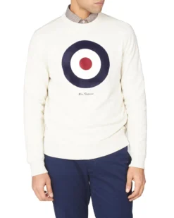 Baird Loungewear Signature Target Sweatshirt - Ecru