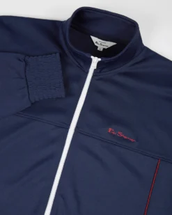 Baird Tricot Funnel-Neck Zip-Through Jacket - Marine