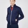 Baird Tricot Funnel-Neck Zip-Through Jacket - Marine