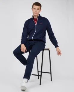 Baird Tricot Funnel-Neck Zip-Through Jacket - Marine