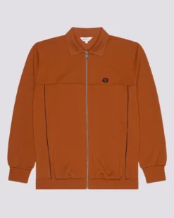 Baird B By Ben Sherman Polo-Collar Zip-Through Jacket - Caramel