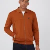 Baird B By Ben Sherman Polo-Collar Zip-Through Jacket - Caramel