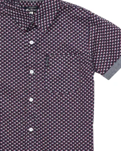 Babyfair Boys' Navy Short-Sleeve Button-Down Shirt (Sizes 8-18) Kids Shop