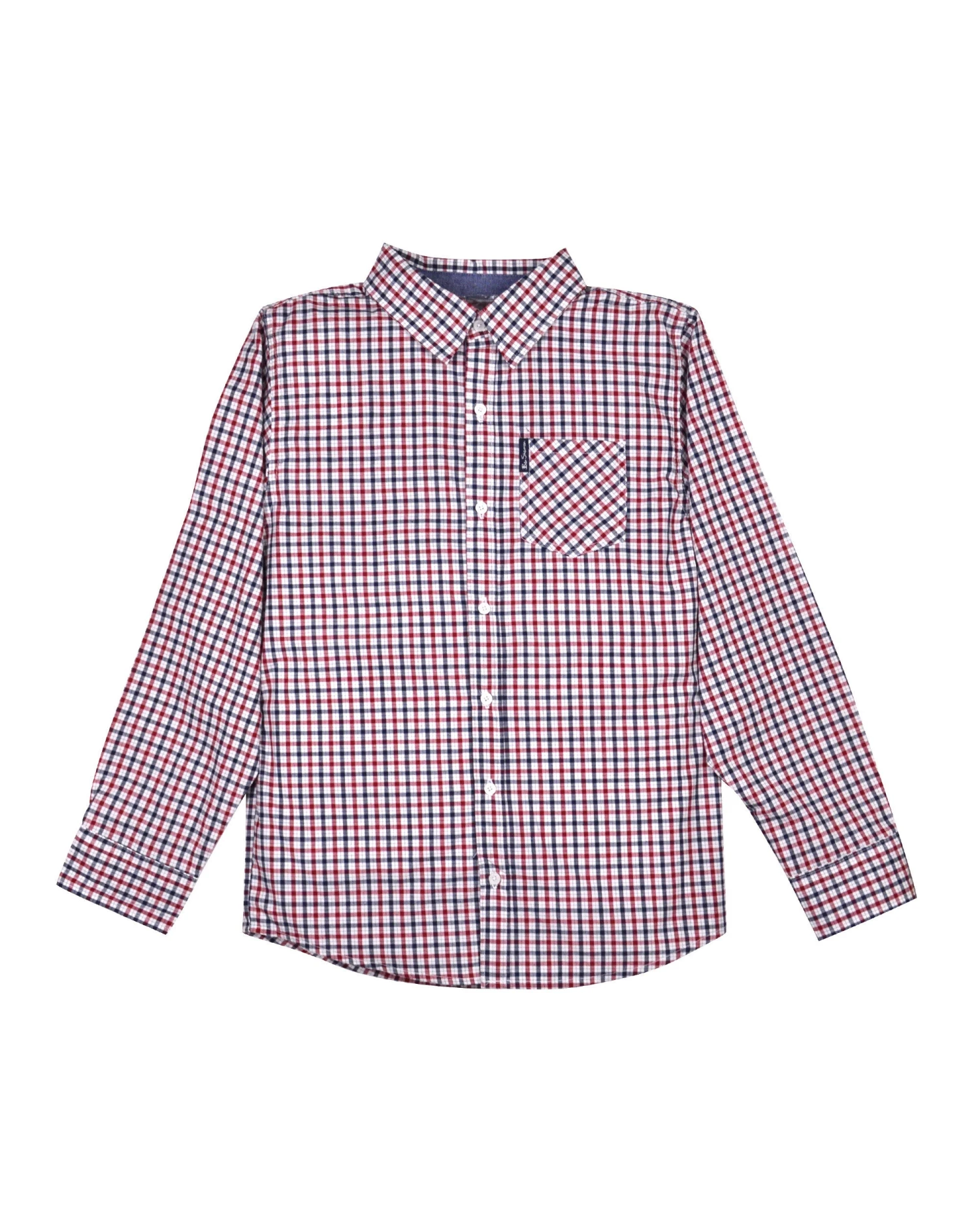 Babyfair Kids Shop Boys' Red & Blue Gingham Plaid Yarn Dyed Shirt (Sizes 4-7) 7 Babyfair Kids Shop Boys' Red & Blue Gingham Plaid Yarn Dyed Shirt (Sizes 4-7)