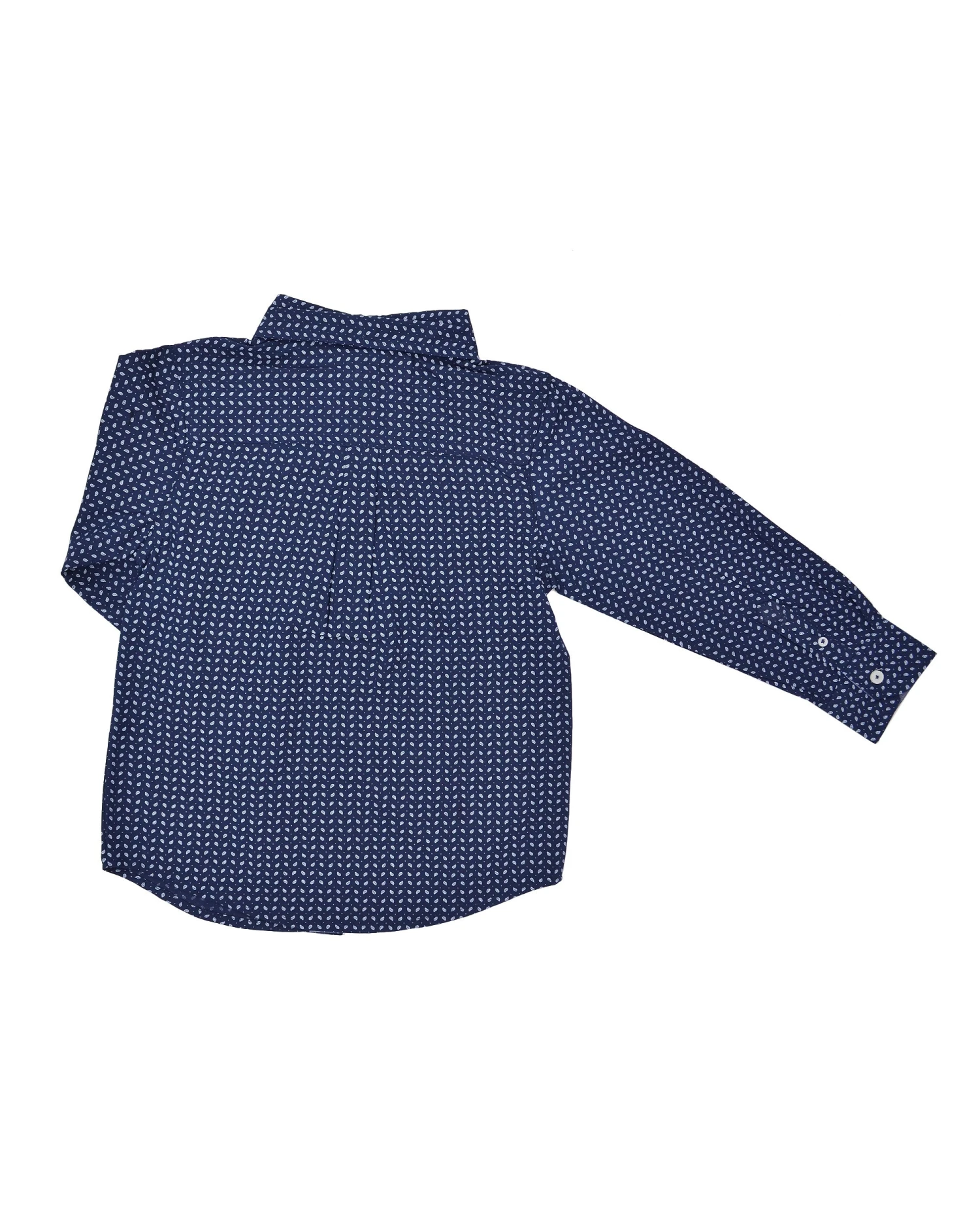 Babyfair Kids Shop Boys' Navy Small Paisley Print Button-Down Shirt (Sizes 8-18) 5 Babyfair Kids Shop Boys' Navy Small Paisley Print Button-Down Shirt (Sizes 8-18)