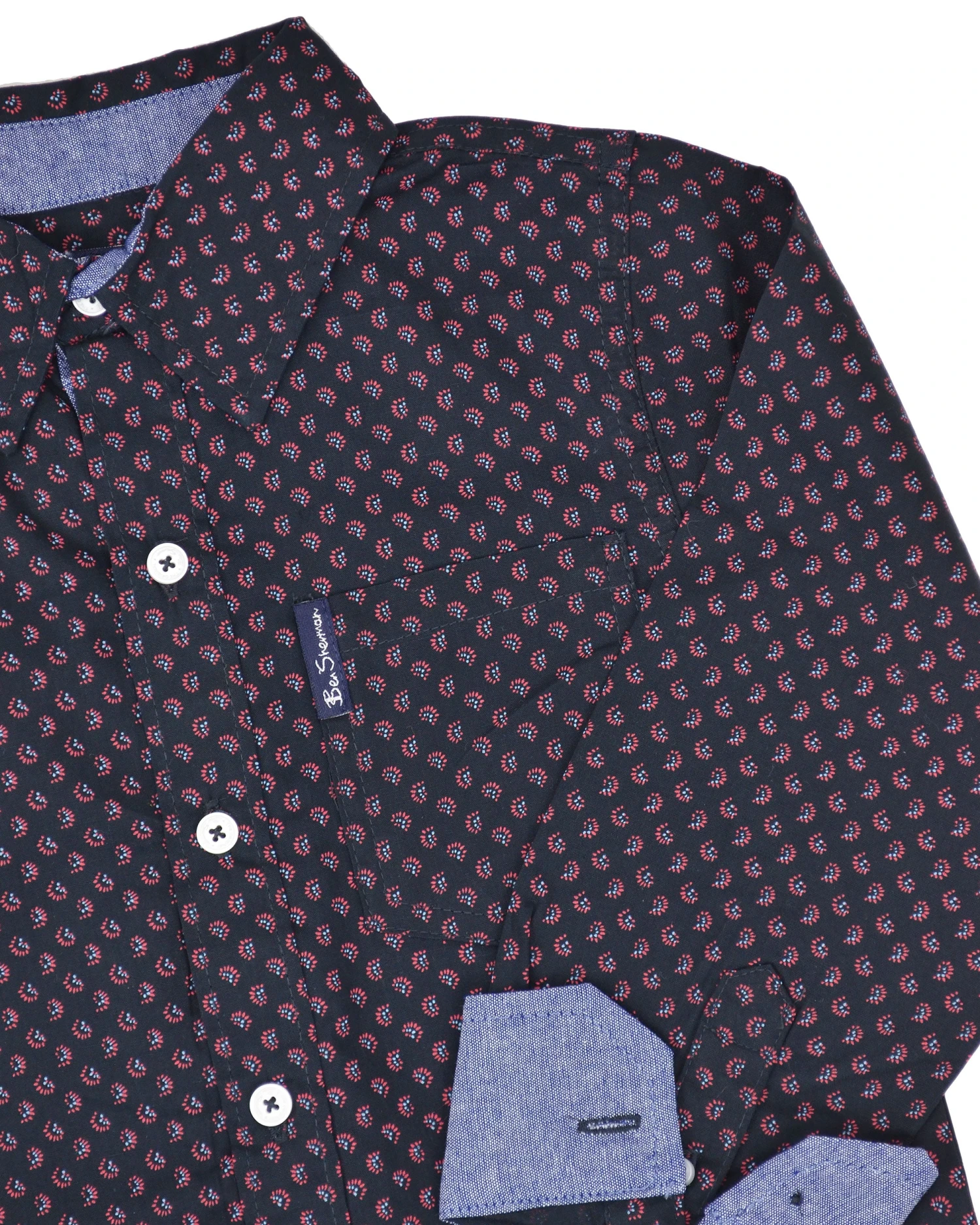 Babyfair Kids Shop Boys' Black With Red Printed Button-Down Shirt (Sizes 8-18) 6 Babyfair Kids Shop Boys' Black With Red Printed Button-Down Shirt (Sizes 8-18)