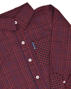 Babyfair Kids Shop Boys' Red & Black Plaid With Blue Yarn Dyed Shirt (Sizes 8-18) 9 Babyfair Kids Shop Boys' Red & Black Plaid With Blue Yarn Dyed Shirt (Sizes 8-18)