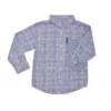 Babyfair Kids Shop Boys' Blue Plaid & Gingham Yarn Dyed Shirt (Sizes 4-7)