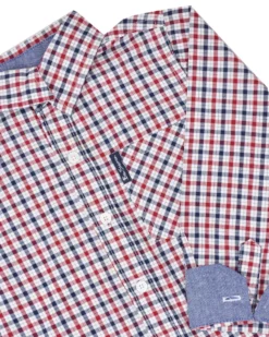Babyfair Kids Shop Boys' Red & Blue Gingham Plaid Yarn Dyed Shirt (Sizes 4-7) 11 Babyfair Kids Shop Boys' Red & Blue Gingham Plaid Yarn Dyed Shirt (Sizes 4-7)