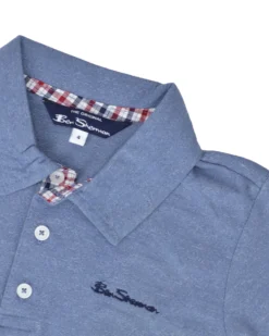 Babyfair Boys' Short-Sleeve Polo Shirt - Blue (Sizes 4-7) Kids Shop