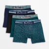 One Step Up Spring | Summer 2022 Men's 4-Pack Microfiber Boxer Briefs - Green