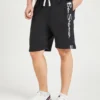 One Step Up Casual Knit Logo Shorts - Black 1 One Step Up Casual Knit Logo Shorts - Black