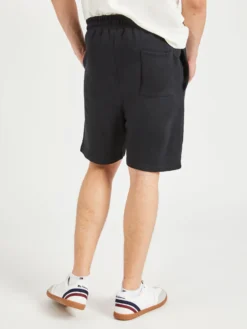 One Step Up Casual Knit Logo Shorts - Black