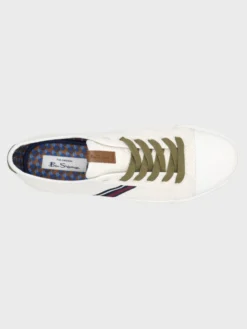 GMI Brayson Mod Stripe Sneaker - White/Olive Spring | Summer 2022