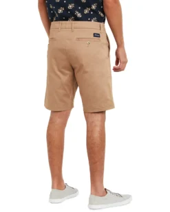 Oved Sateen Chino Short - Stone