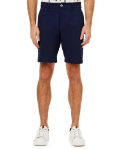 Oved Sateen Chino Short - Navy Shorts