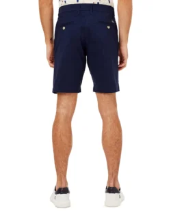 Oved Sateen Chino Short - Navy Shorts