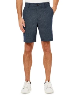 Oved Diamond-Print Fashion Short - Dark Navy Shorts