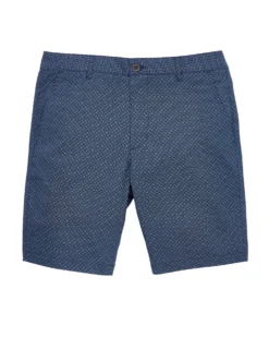 Oved Diamond-Print Fashion Short - Dark Navy Shorts