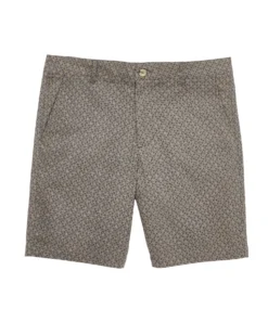 Oved Geometric-Print Fashion Short - Dark Navy