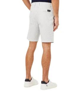 Oved Seersucker Stripe Short - Blue Shorts