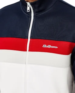 Oved Vintage Stripe Track Jacket - Navy Blazer Loungewear