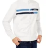 Oved Loungewear Two-Stripe Track Jacket - Bright White