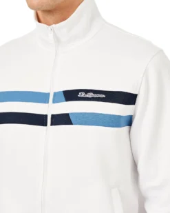 Oved Loungewear Two-Stripe Track Jacket - Bright White