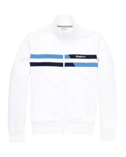Oved Loungewear Two-Stripe Track Jacket - Bright White