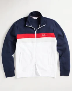 Oved Loungewear Colorblock Zip-Through Track Jacket - Navy Blazer
