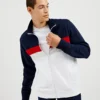 Oved Loungewear Colorblock Zip-Through Track Jacket - Navy Blazer